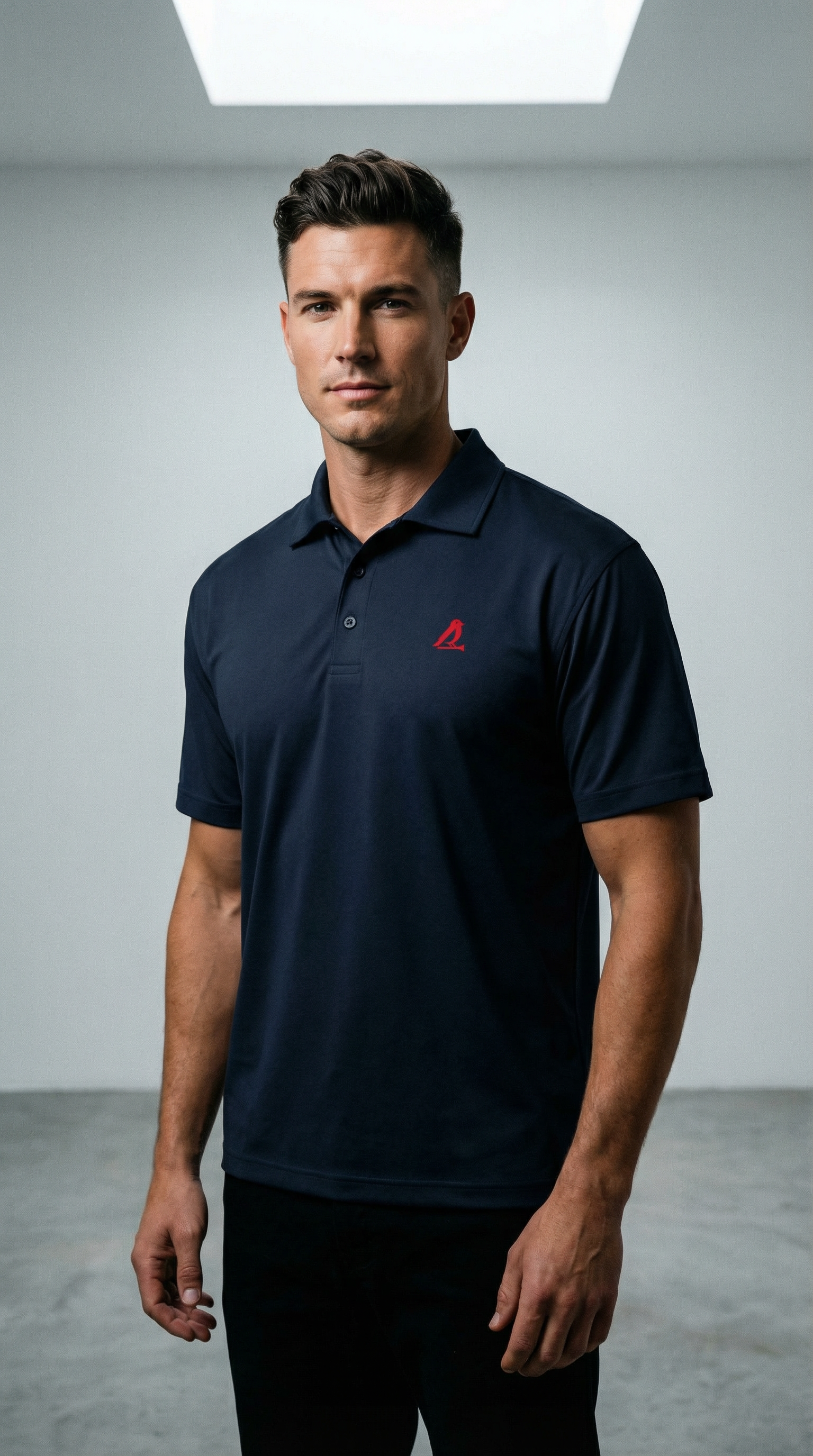 Birdie Perch Navy Nike Polo Shirt