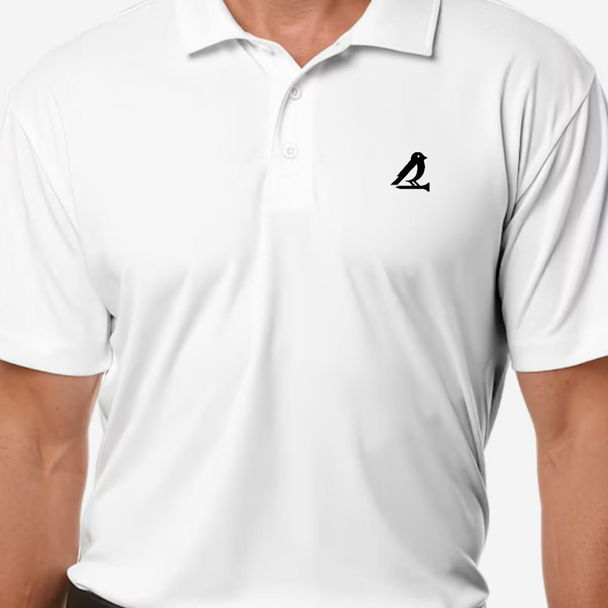 Birdie Perch White Nike Polo Shirt